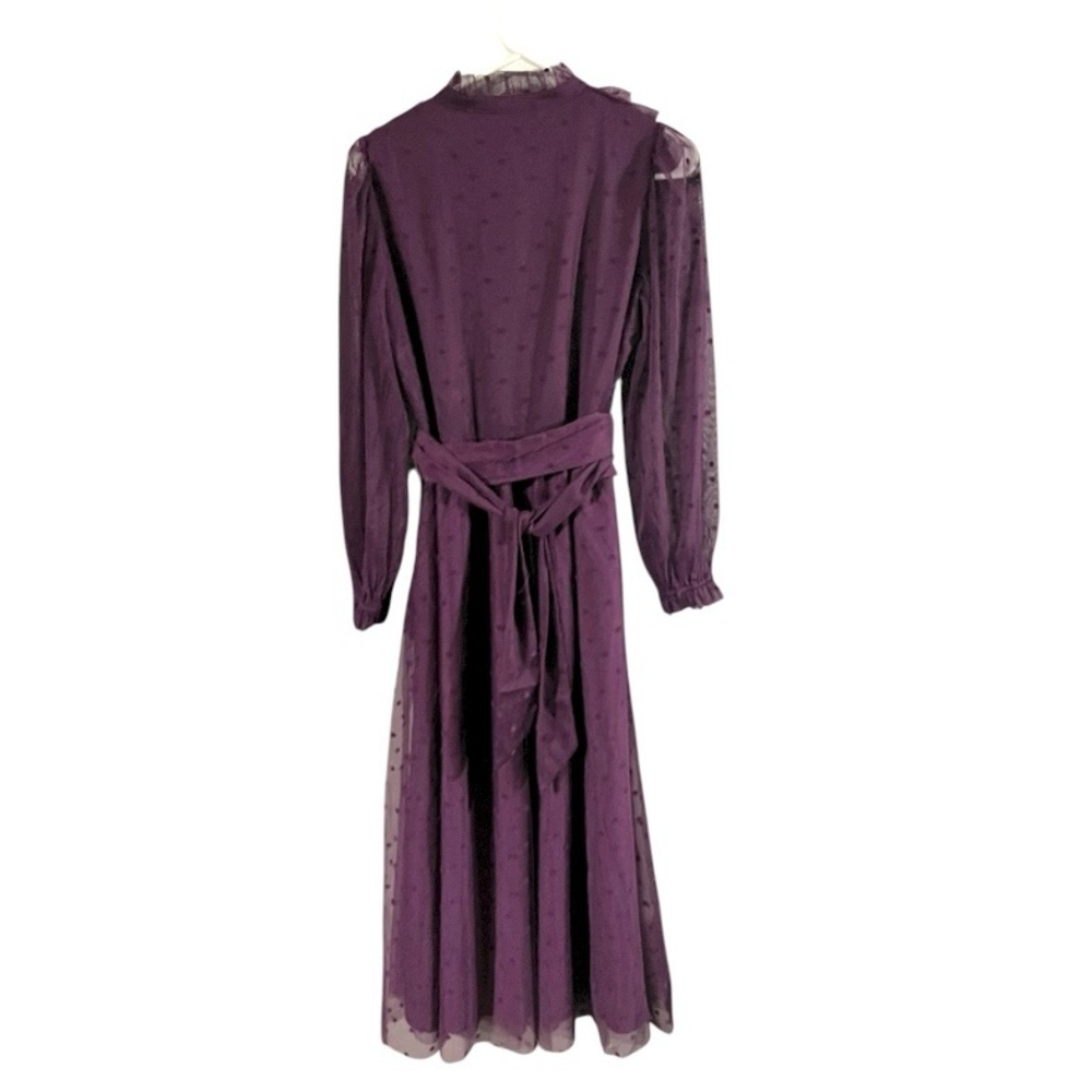 NWT BODEN $249 Tulle Ruffle Maxi Dress *Viola Purple Size 8 Petite - Picture 6 of 10